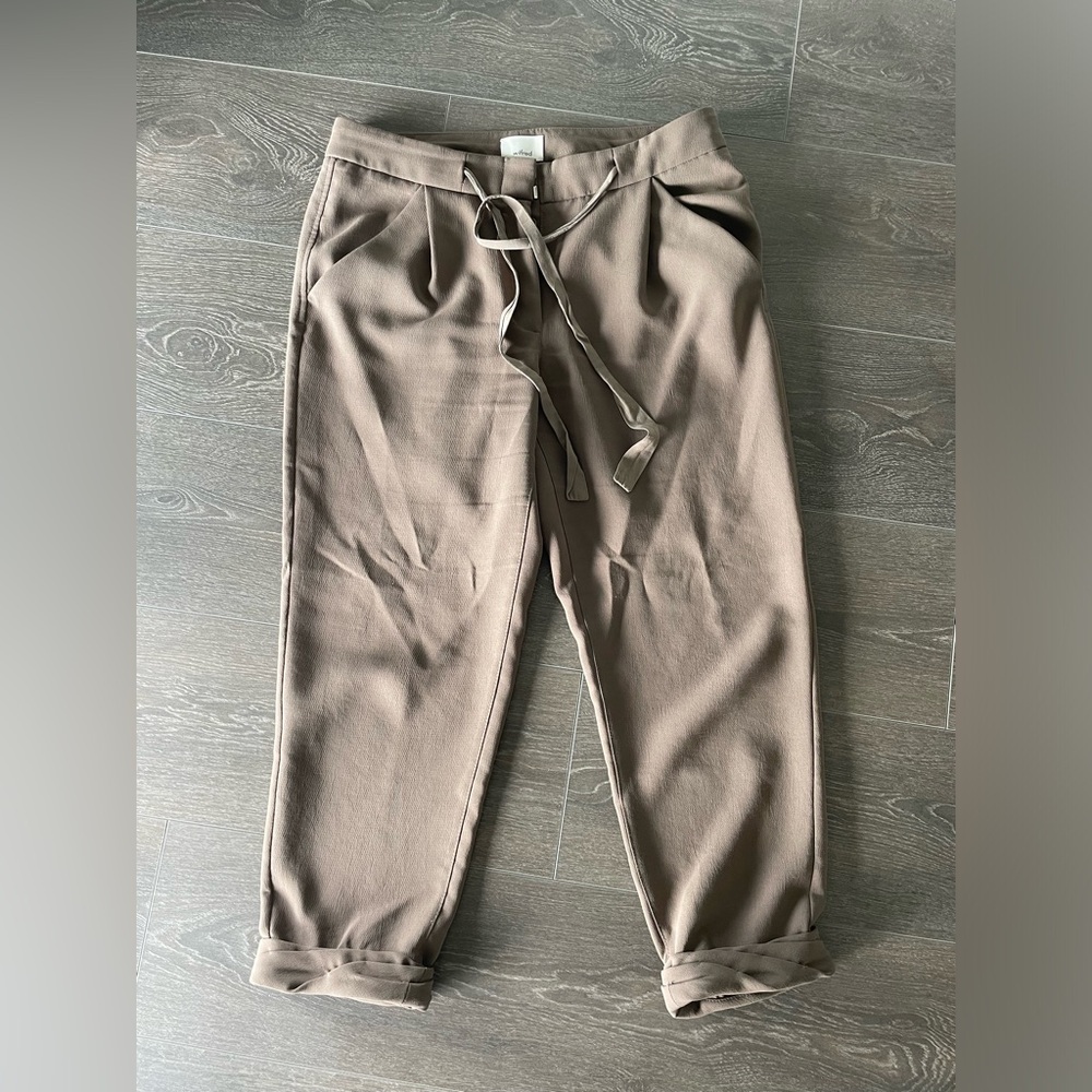 Wilfred Tan Cropped Work Pants